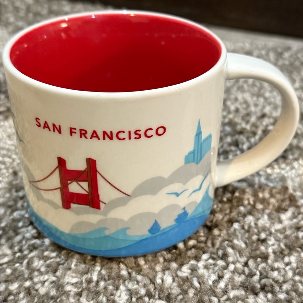 New Vintage 2014 Starbucks San Francisco You Are Here Mug 14oz Boxed